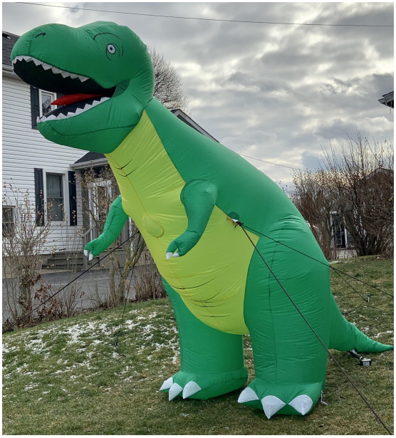 green dinosaur