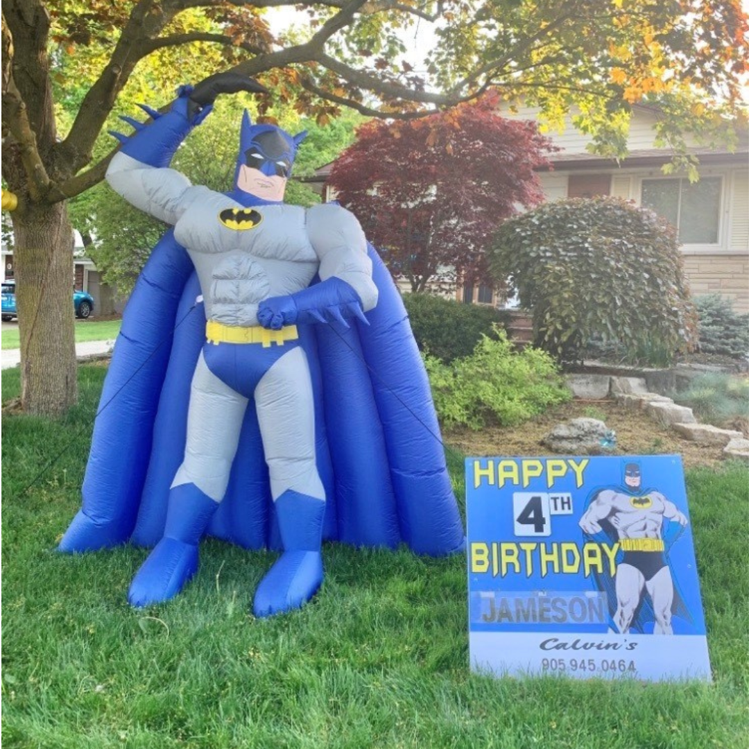batman inflatable lawn sign