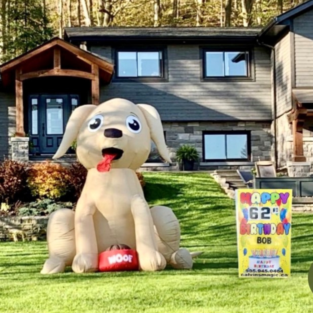 puppy dog lawn inflatables
