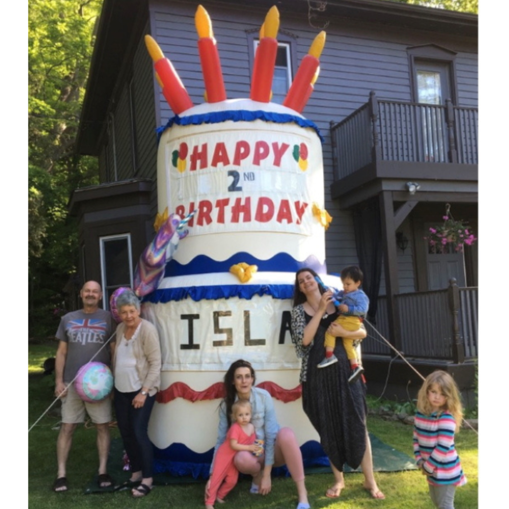 large birthday cake inflatable
